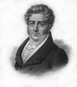 Portræt af François Adrien Boieldieu (1775 - 1834), fransk komponist, gravering af det 19. århundrede af Unknown artist