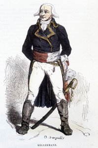Portræt af François Christophe Kellerman - gravering af Unknown artist