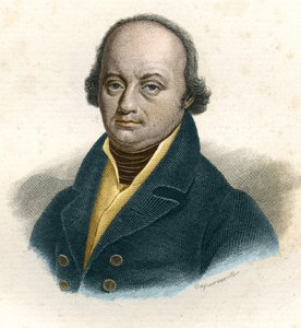 Portræt af Franz-Joseph Gall (Franz Joseph) (1758 - 1828), tysk læge, gravering af det 19. århundrede af Unknown artist