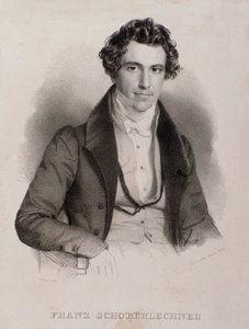 Portræt af Franz Schoberlechner (stik af Unknown artist