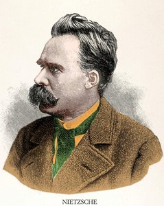 Portræt af Friedrich Nietzsche (1844 - 1900). af Unknown artist