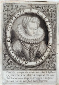 Portræt af Gabrielle d