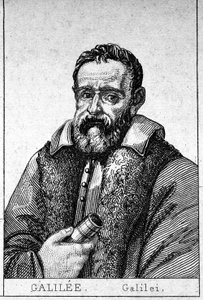 Portræt af Galileo Galilei af Galilæa (1564 - 1642). af Unknown artist