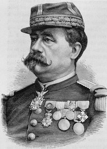 Portræt af General Carré de Bellemarre. Indgravering af slutningen af det 19. århundrede i "Histoire de France"" af H. Martin. af Unknown artist