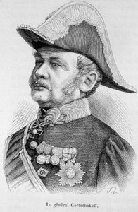 Portræt af general Gortschakoff af Unknown artist
