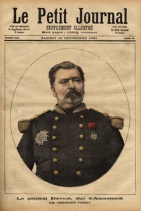 Portræt af General Leopold Davout, hertug af Auerstaedt (1829-1904), stabschef for den franske Armee, der deltog i katastrofen i den franco-prøyssiske krig (1870) af Napoleon III (1808-1873). Gravering i “” Le Petit Journal ”” 17/09/1891. Selva
