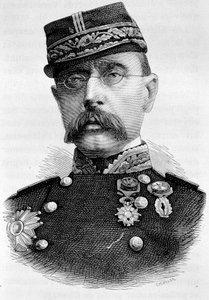 Portræt af general Louis Faidherbe, fransk kolonisator (1818 - 1889). 1800-tals gravering. af Unknown artist