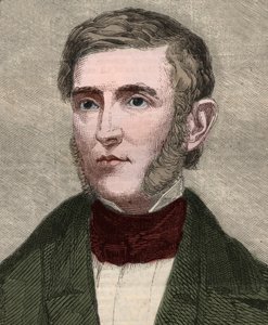 Portræt af George Bancroft (1800-1891), amerikansk historiker og politiker. Indgravering i "" The illustrated London News "" af 23. januar 1858. af Unknown artist