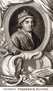 Portræt af George Frederick Handel (Georg Friedrich Handel af Unknown artist