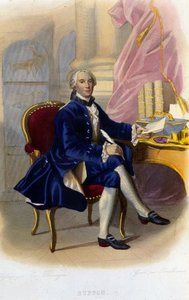 Portræt af Georges Louis Leclerc, greve af Buffon (1707 - 1788), fransk naturforsker og forfatter. I "" Le Plutarque francais"" af Unknown artist