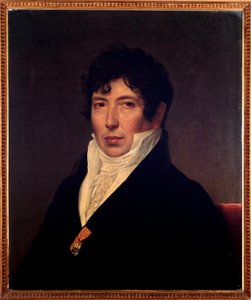 Portræt af Girolamo Crescentini (1762-1846) Italiensk sanger castrato (castrat) Anonymt maleri. 19. århundrede. Bologna Civic Bibliografisk museum af Unknown artist