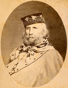 Portræt af Giuseppe Garibaldi (1807-1882) 1875. af Unknown artist