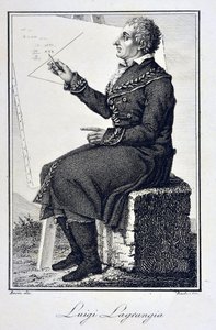 Portræt af Giuseppe Ludovico De la Grange Tournier (1736 - 1813) - Portræt af Joseph Louis (Joseph-Louis), jarl af Lagrange (1736-1813), fransk matematiker af Unknown artist