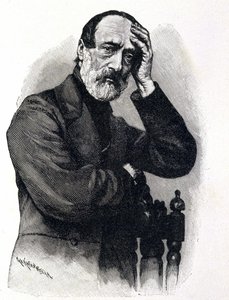 Portræt af Giuseppe Mazzini (1805 - 1872), italiensk patriot og revolutionær af Unknown artist