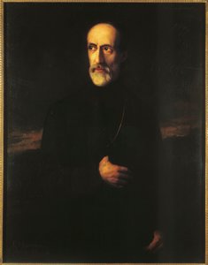Portræt af Giuseppe Mazzini (olie på lærred) af Unknown Artist