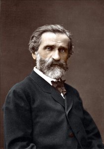 Portræt af Giuseppe Verdi (1813-1901), italiensk komponist. af Unknown artist