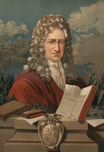 Portræt af Gottfried Wilhelm Leibniz (1646 - 1716) fra "" Science and its Men"" af Louis Figuier. Barcelona 1881 af Unknown artist