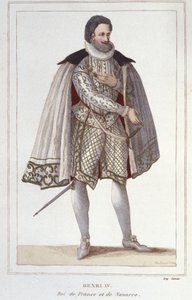 Portræt af Henrik IV (1553-1610), konge af Frankrig, gravering af 1830 af Unknown artist