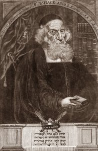 Portræt af Isaac Aboab da Fonseca (1605-1693) - Isaac Aboab da Fonseca - rabbiner, lærd, kabbalist og forfatter af Unknown artist