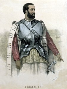 Portræt af den italienske tenor Enrico Tamberlick (1820 - 1869) i Otello af Gioacchino Rossini af Unknown artist