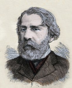 Portræt af Ivan Turgeniev (Turgenev af Unknown artist