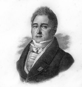 Portræt af Jacques Laffitte (1767-1844), fransk bankmand og politiker, gravering af det 19. århundrede af Unknown artist