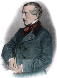 Portræt af Jean Jacques (Jean-Jacques) Ampere (1800-1864) fransk historiker - af Unknown artist