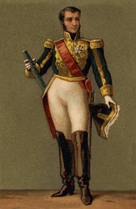 Portræt af Jean Lannes, hertug af Montebello (1769 - 1809) marskal af Frankrig. Kromolitografi af det 19. århundrede. af Unknown artist