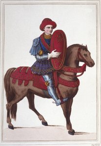 Portræt af Jean Poton, Lord of Xaintrailles, eller af Saintrailles Maréchal af Frankrig (ca. 1400 til 1461) Han var en af Jeanne d