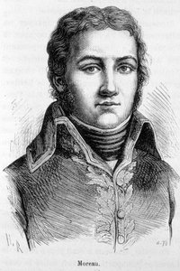 Portræt af Jean Victor (Jean-Victor) Moreau (1763-1813), general francais. af Unknown artist
