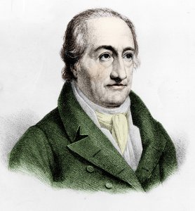Portræt af Johann Wolfgang von Goethe (1749 - 1832). af Unknown artist