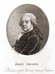 Portræt af John Adams (1735 - 1826), USA