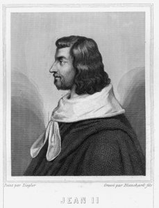 Portræt af Johannes II den Gode (1319 - 1364), konge af Frankrig - i "Histoire des Français"" af Lavallée, stik, sd. af Unknown artist