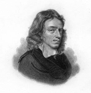 Portræt af John Milton, engelsk digter og essayist (1608 - 1674) af Unknown artist