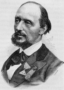 Portræt af Jules Bergeret (1839 - 1905). Indgravering af slutningen af det 19. århundrede i "Histoire de France"" af H. Martin. af Unknown artist
