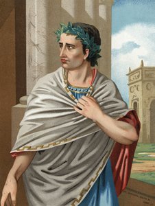 Portræt af Julius Cæsar på latin Caius Julius Cæsar statsmand og romersk general (Rom, v. 101 til Id., 44 f.Kr.). Barcelona 1877. af Unknown artist