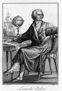 Portræt af Leonhard Euler (1707 - 1783), schweizisk matematiker. af Unknown artist