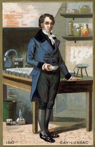 Portræt af Louis-Joseph Gay-Lussac (Louis Joseph Gay Lussac) (1778 - 1850), fransk fysiker og kemiker. Kromolitografi af det 19. århundrede. af Unknown artist