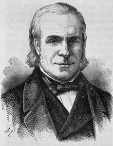 Portræt af Louis Antoine Garnier-Pages (Garnier Pages) (1803 - 1878). Indgravering af slutningen af det 19. århundrede i "Histoire de France"" af H. Martin. af Unknown artist