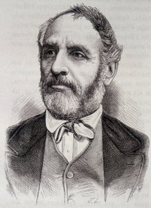 Portræt af Louis Charles Delescluze, fransk journalist og politiker (1809-1871) af Unknown artist