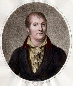 Portræt af Louis Spohr (1784 - 1859), fransk musiker. Indgravering af det 19. århundrede. Privat samling. af Unknown artist