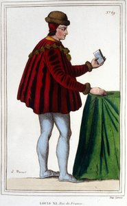 Portræt af Louis XI (1423 - 1483), konge af Frankrig. af Unknown artist