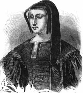 Portræt af Louise de Savoie (1476-1531), fransk regent, hustru til Charles de Valois, hertug af Angoulême og mor til Francois I. Stik fra det 19. århundrede. af Unknown artist