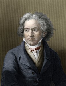 Portræt af Ludwig van Beethoven (1770-1827), tysk komponist. af Unknown artist