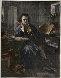 Portræt af Ludwig van Beethoven (1770-1827), tysk komponist og pianist af Unknown artist