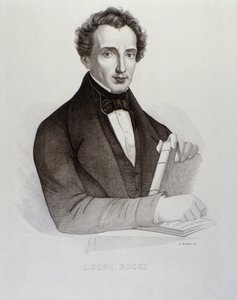 Portræt af Luigi Ricci (gravering af Unknown artist
