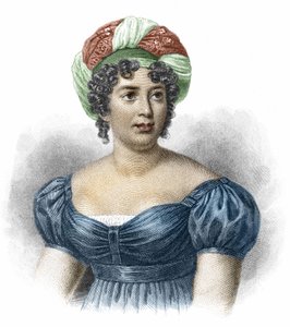 Portræt af Madame de Staël (1766-1817), Kvinde af bogstaver af Unknown artist