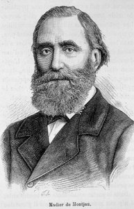 Portræt af Madier de Montjau, fransk parlamentariker i det 19. århundrede. af Unknown artist