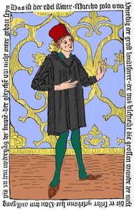 Portræt af Marco Polo (v. 1254 - 1324) af Unknown artist