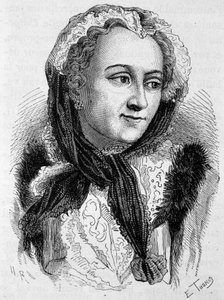 Portræt af Marie Leszczynska (1703 - 1768). Indgravering af slutningen af det 19. århundrede i "Histoire de France"" af H. Martin. af Unknown artist